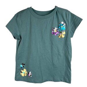 Cat & Jack Mint Flowers Tee